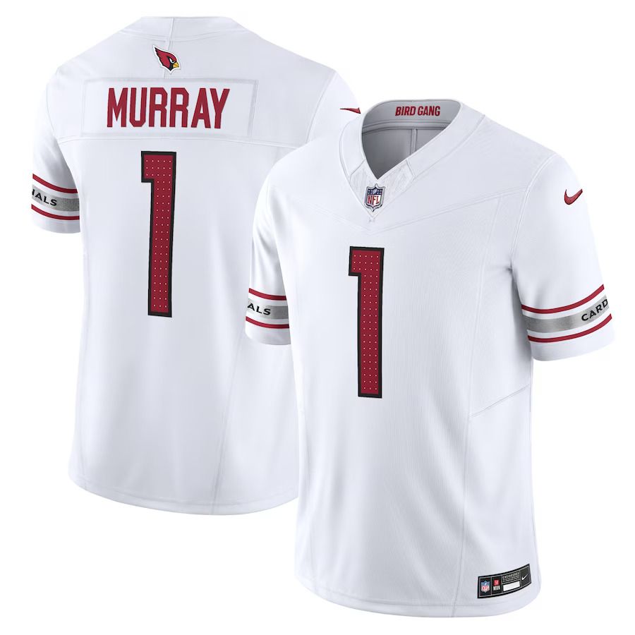 Men Arizona Cardinals 1 Kyler Murray Nike White Vapor F.U.S.E. Limited NFL Jersey